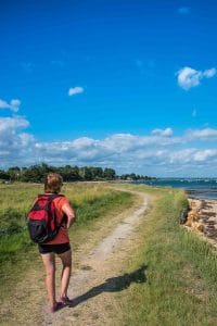 Sentiers proches de notre gite dans le Golfe du Morbihan