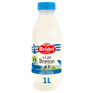 Bouteille d'un litre de lait