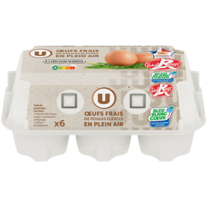 Boite de 6 Oeufs Frais