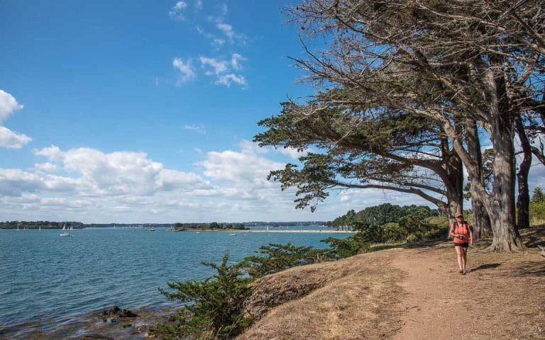 Les Sentiers côtiers proches du gite dans le Golfe du Morbihan