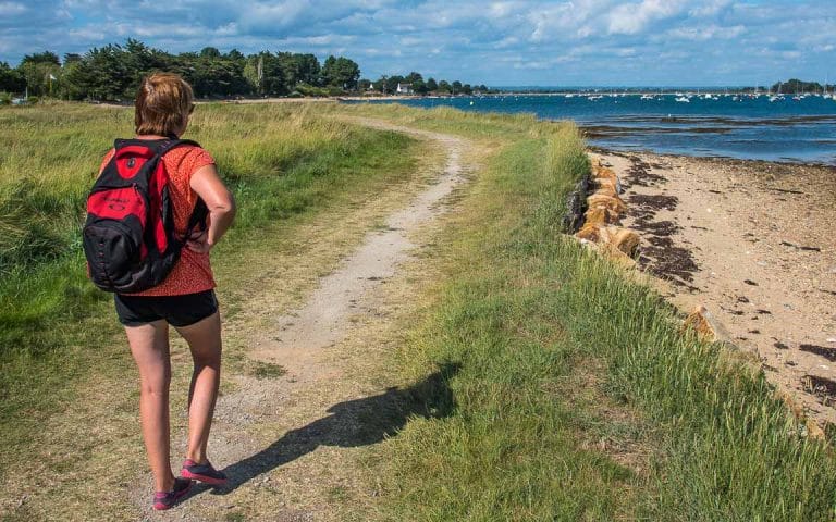 Sentiers proches de notre gite dans le Golfe du Morbihan